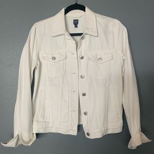 GAP White Jean Jacket